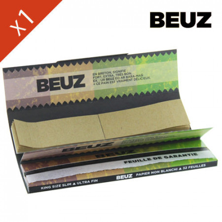 Feuilles Beuz Slim + Cartons Tips - MajorSmoker